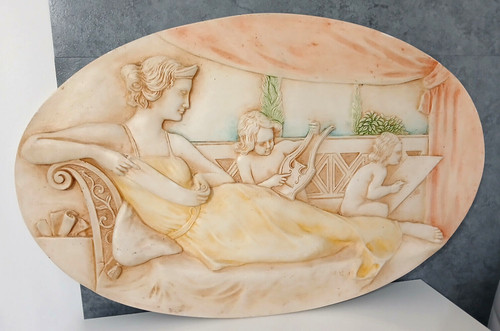 Quadro rilievo con dama - rilievo,